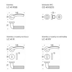 Klamka MILLA LC41