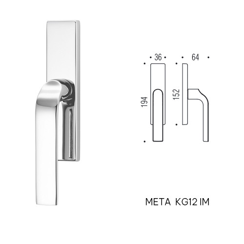 Klamka okienna META
