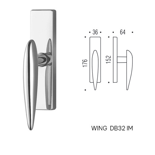 Klamka okienna WING