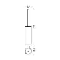 SZCZOTKA WC TRENTA B3007