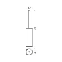 SZCZOTKA WC TRENTA B3006