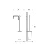 STOJAK SZCZOTKA WC PLUS W4935