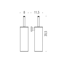 SZCZOTKA WC BASIC B2707